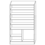 Παπουτσοθήκη ArteLibre BENTHE Φυσικό Μοριοσανίδα/Μελαμίνη 60x40x180cm