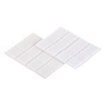 Επιφάνειες Hook+Loop Αυτοκόλλητο Λευκό 25x25mm 12Σετ