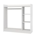 Κρεμάστρα Δαπέδου ArteLibre ZOLA Λευκό Μοριοσανίδα/Μέταλλο 123.6x35x120cm