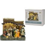 Χριστουγεννιάτικη Φάτνη Με Φως, Ήχο Και Κίνηση 28x13x23cm