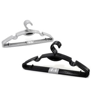 Κρεμάστρα Ρούχων Πλαστικό 40cm Σετ 12Τμχ Σε 2 Χρώματα