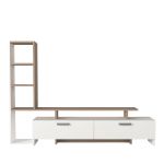 Έπιπλο Τηλεόρασης ArteLibre ELASA Λευκό/Cordoba Μοριοσανίδα/Μελαμίνη 168x31x120cm