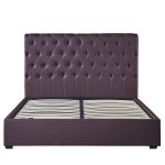 Κρεβάτι ArteLibre ARABIS Καφέ PU 220x160.5x120cm (Στρώμα 150x200cm)