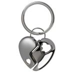 Μπρελόκ Καρδούλα Ασημί Μέταλλο 8cm Σε 8 Σχέδια