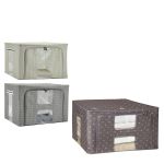 Κουτί Αποθήκευσης Non Woven Με Παράθυρο 72lt 50x40x36cm Σε 3 Σχέδια