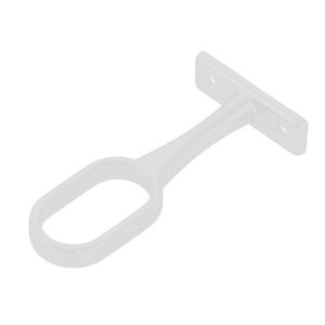 Μεσαία Στήριξη 30x15mm Οβάλ Λευκό Μέταλλο