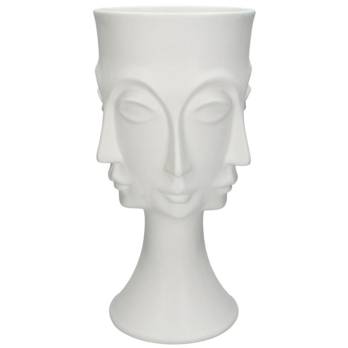 Βάζο ArteLibre Λευκό Κεραμικό 17.4x16x33cm