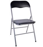 Kαρέκλα πτυσσόμενη ArteLibre Regale Μαύρο 44x48x82cm