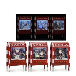 Χριστουγεννιάτικο Γραμματοκιβώτιο Με Φως, Μουσική Και Κίνηση 21x12.5x33cm Σε 3 Σχέδια