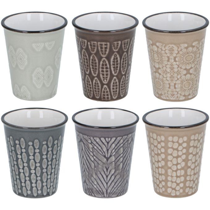 Φλιτζάνια Espresso 6Τμχ Reactive Glaze