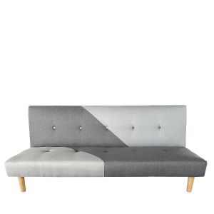 Καναπές Κρεβάτι Τριθέσιος ArteLibre NERISSA Αποχρώσεις Γκρι Ύφασμα 178x87x78cm