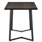 Τραπέζι Τραπεζαρίας ArteLibre WINFORD Καρυδί/Μαύρο Μέταλλο/Μοριοσανίδα 120x70x76cm