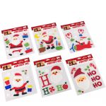 Χριστουγεννιάτικο Gel Sticker Με Άγιο Βασίλη Σε 6 Σχέδια