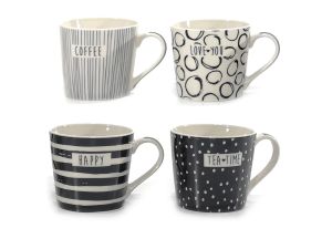 Κούπα 40cl Κεραμικό Σε 4 Σχέδια