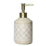 Ντισπένσερ Μπάνιου Γεωμετρικά Σχήματα Μπεζ Polyresin 300ml