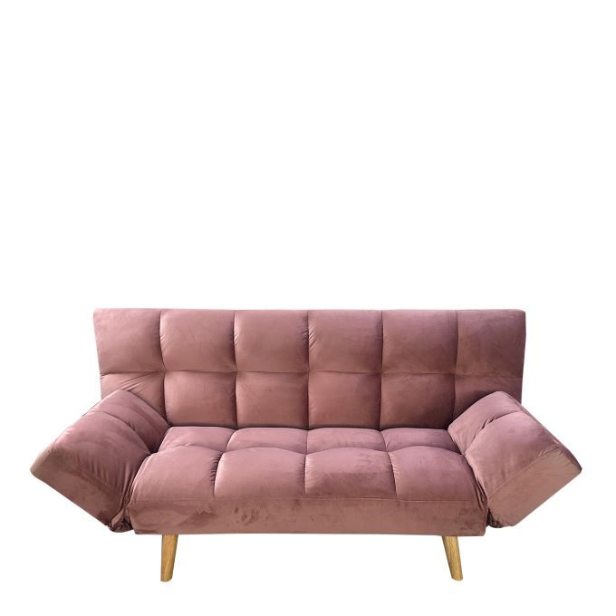 Καναπές Κρεβάτι Τριθέσιος ArteLibre ELVINA Σάπιο Μήλο Ύφασμα 182x82x88cm