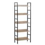 Ραφιέρα ArteLibre MARWOOD Δρυς/Μαύρο Μοριοσανίδα/Μέταλλο 60x27.6x160cm