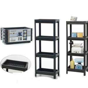 Ράφι Jaxon Μαύρο Πλαστικό 36x23x100cm