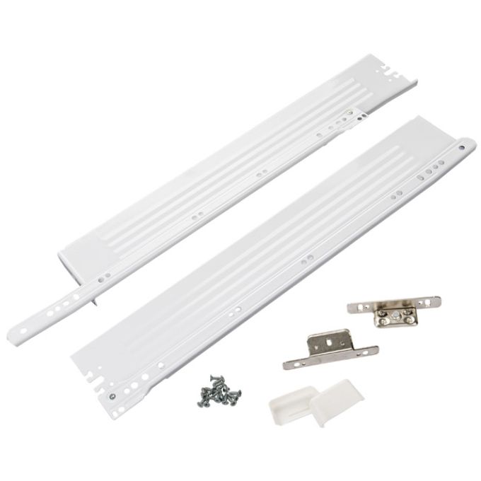 Κιτ Κατασκευής Συρταριού (DIY) Λευκό Ατσάλι 500mm