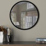 Καθρέπτης Τοίχου ArteLibre MAKUR Μαύρο Μοριοσανίδα/Γυαλί 60x60cm