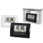 Ρολόι Ξυπνητήρι Ψηφιακό Λευκό/Μαύρο Πλαστικό 11x8cm Σε 2 Χρώματα