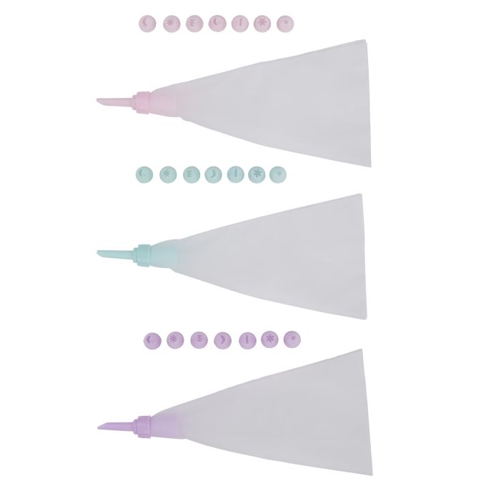 Σετ Σακούλα Ζαχαροπλαστικής 9Τμχ 3 Χρώματα ALPINA