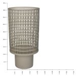 Φανάρι ArteLibre Ιβουάρ Μέταλλο 24x24x42.5cm Σετ 3Τμχ