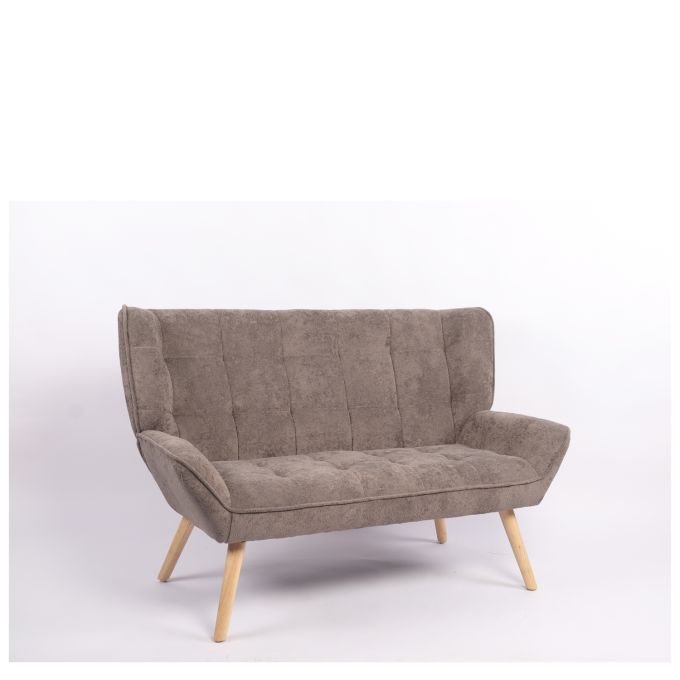 Καναπές ArteLibre NESTO Γκρι Ύφασμα/Ξύλο 86x126x78cm