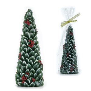 Χριστουγεννιάτικο Κερί Δέντρο 21cm