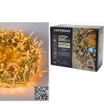 500 LED Θερμό Λευκό Για Εξωτερικό Χώρο Με Διαφανές Καλώδιο Και Πρόγραμμα