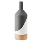 Βάζο Λαιμού Κεραμικό Μαύρο D10X31Cm D10X31Cm