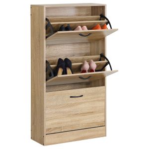 Παπουτσοθήκη ArteLibre BRANTLEY Δρυς Μοριοσανίδα 60x24x116cm