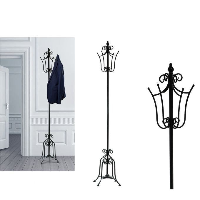 Καλόγερος Μαύρο Μέταλλο Ο28xH180cm