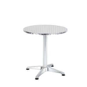 Τραπέζι ArteLibre Αλουμινίου IO Ασημί Φ60x70cm