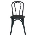 Καρέκλα Επαγγελματική ArteLibre Στοιβαζόμενη ATHENA Μαύρο Ξύλο 40x42x90cm