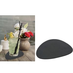 Σουβέρ Μαύρο PVC 12x10cm 4Τμχ