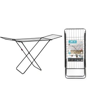 Απλώστρα Ρούχων Jet 3 Μαύρο Μέταλλο 18m