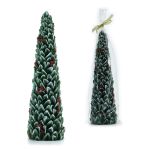 Χριστουγεννιάτικο Κερί Δέντρο 31cm