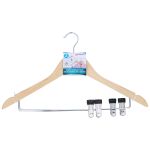 Ξύλινη Κρεμάστρα με Κλιπ 45x27x3cm 2Τμχ