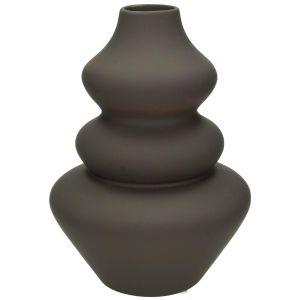 Βάζο ArteLibre Καφέ Δολομίτης 15x15x22cm