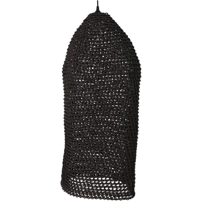 Καπέλο Φωτιστικού ArteLibre Μαύρο Χαρτί 35x35x80cm