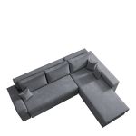 Καναπές Γωνιακός ArteLibre Αναστρέψιμος CAHABON Γκρι 250x210x79cm