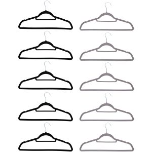 Κρεμάστρες Ρούχων 5Τμχ Βελούδινες 2 Χρώματα ALPINA