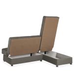 Καναπές Κρεβάτι Γωνιακός ArteLibre NILES Αναστρέψιμος Γκρι 190x147x84cm