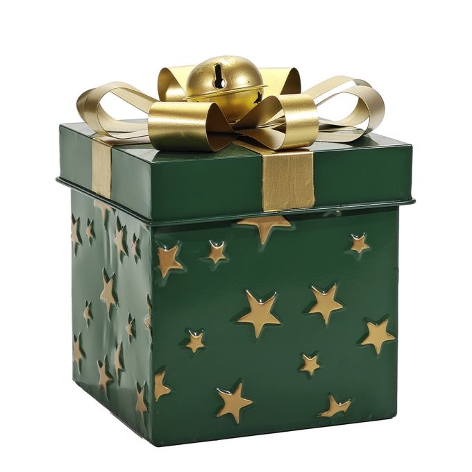 Χριστουγεννιάτικο Κουτί Δώρου Πράσινο 20cm