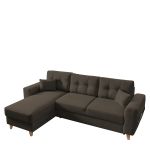 Καναπές Γωνιακός ArteLibre Αναστρέψιμη Γωνία JESSIE 235x160x85cm Καφέ