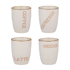 Κούπες 320ml Λευκό/Ροζ Σε 4 Σχέδια