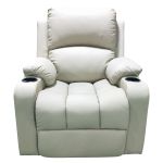 Πολυθρόνα ArteLibre Relax BELLADONA Κρεμ PU 91x102x112cm