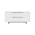 Μπουφές ArteLibre CARTMEL Λευκό Μοριοσανίδα/Μέταλλο 44.5x160x74.3cm