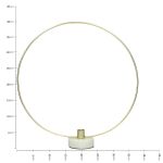 Κηροπήγιο ArteLibre Χρυσό Μέταλλο 38x8x40cm